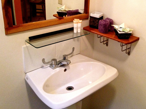 Custom Tiled Bathroom and Hot Water Shower Custom Tiled Bathroom and Hot Water Shower